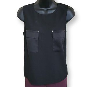 White House Black Market Black Sleeveless Top (s)